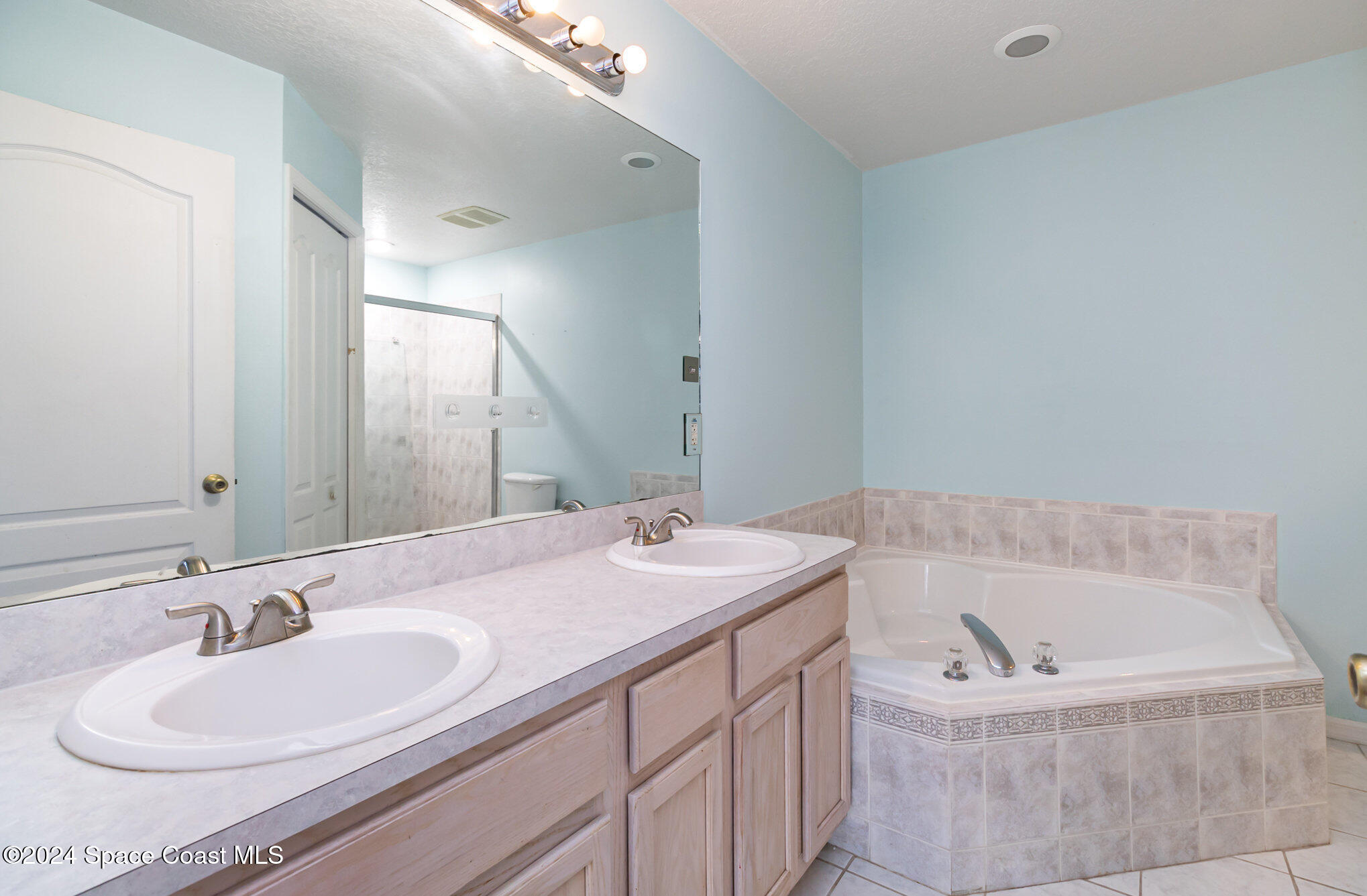 1223 Winding Meadows Road Rockledge, FL 32955 - Photo 16 of 27 a bath tub sitting next to a bathroom sink