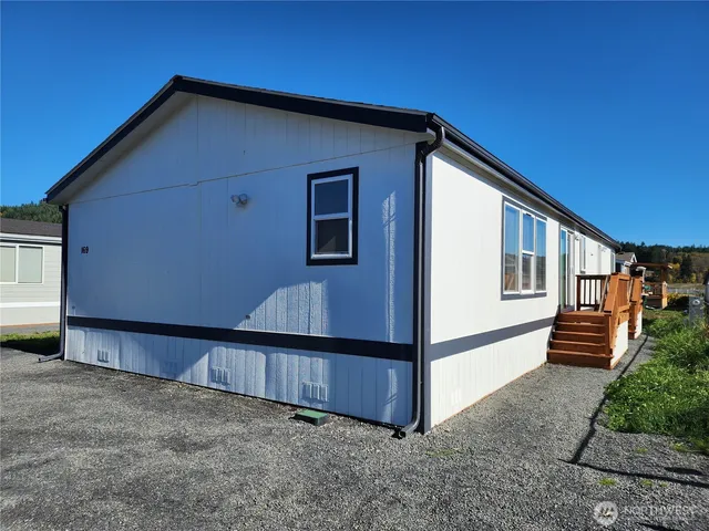 a backyard of a house