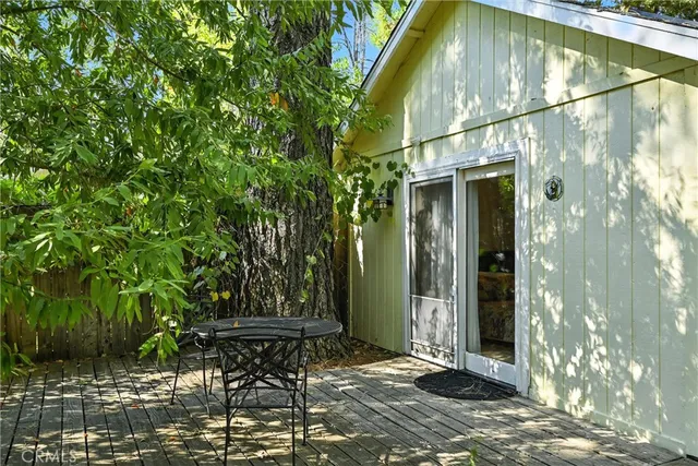 a view of a door of the house