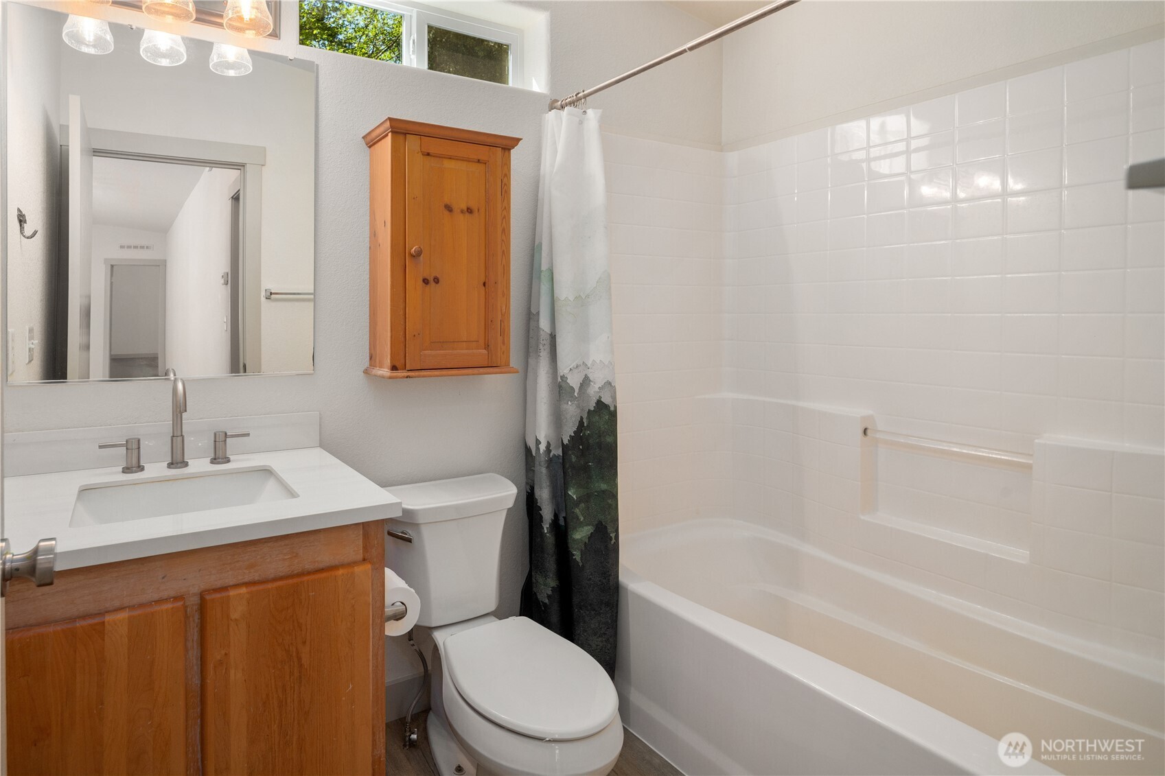 408 South Saylor Road Camano Island, WA 98282 - Photo 19 of 38 a bathroom with a sink a toilet and shower