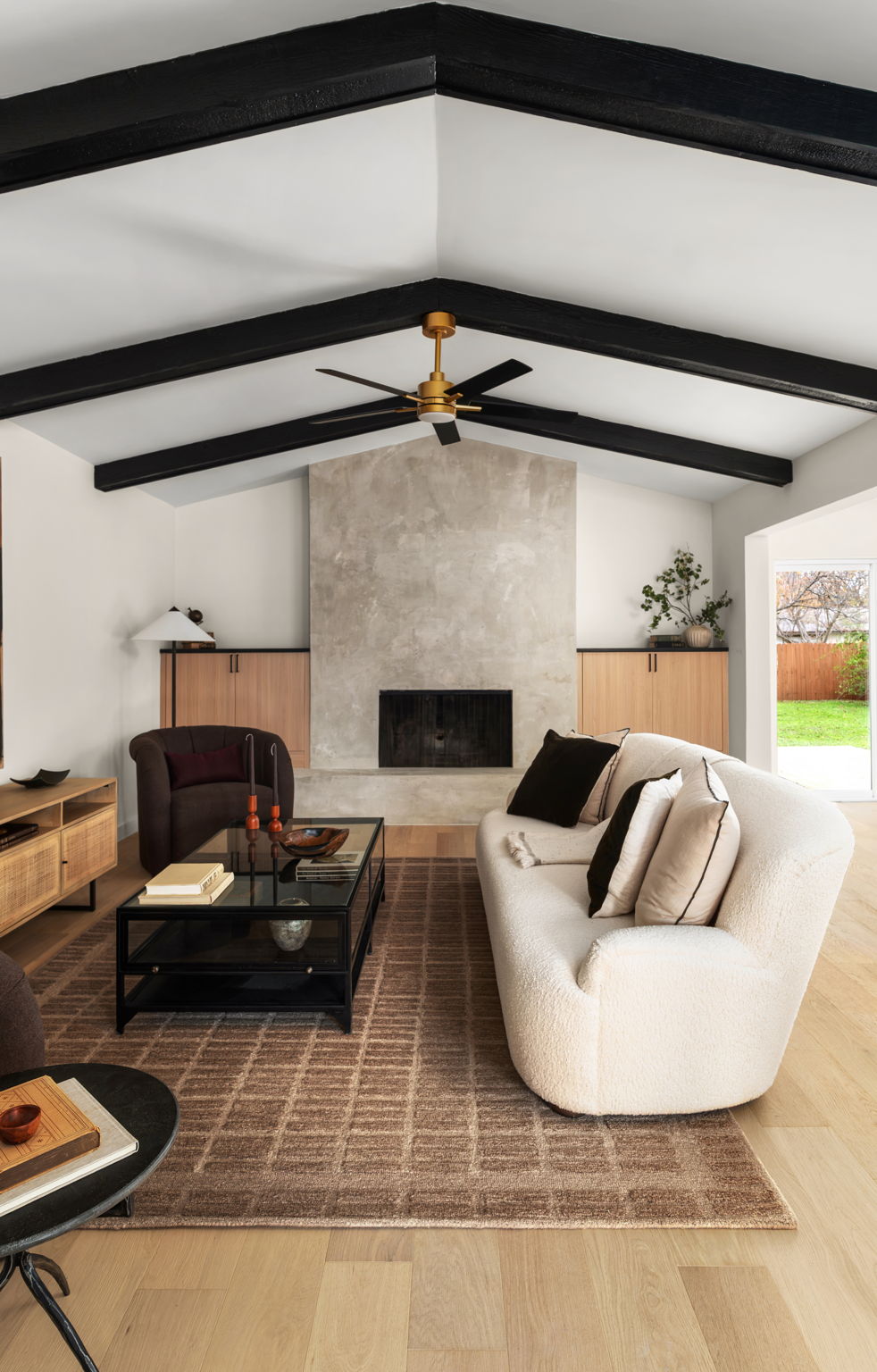 3101 Val Drive Austin, TX 78723 - Photo 11 of 40 a living room with furniture and a fireplace