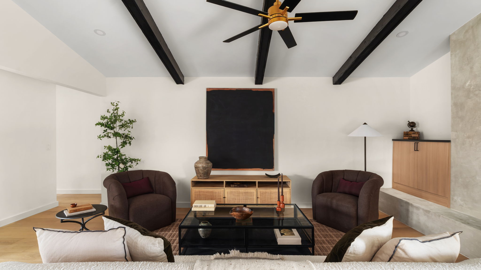 3101 Val Drive Austin, TX 78723 - Photo 13 of 40 a living room with furniture and a potted plant