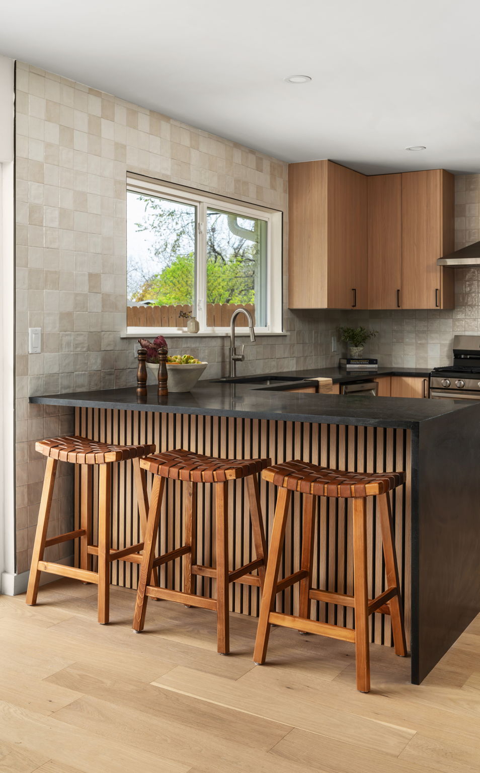 3101 Val Drive Austin, TX 78723 - Photo 19 of 40 a view of a kitchen with wooden floor and a window