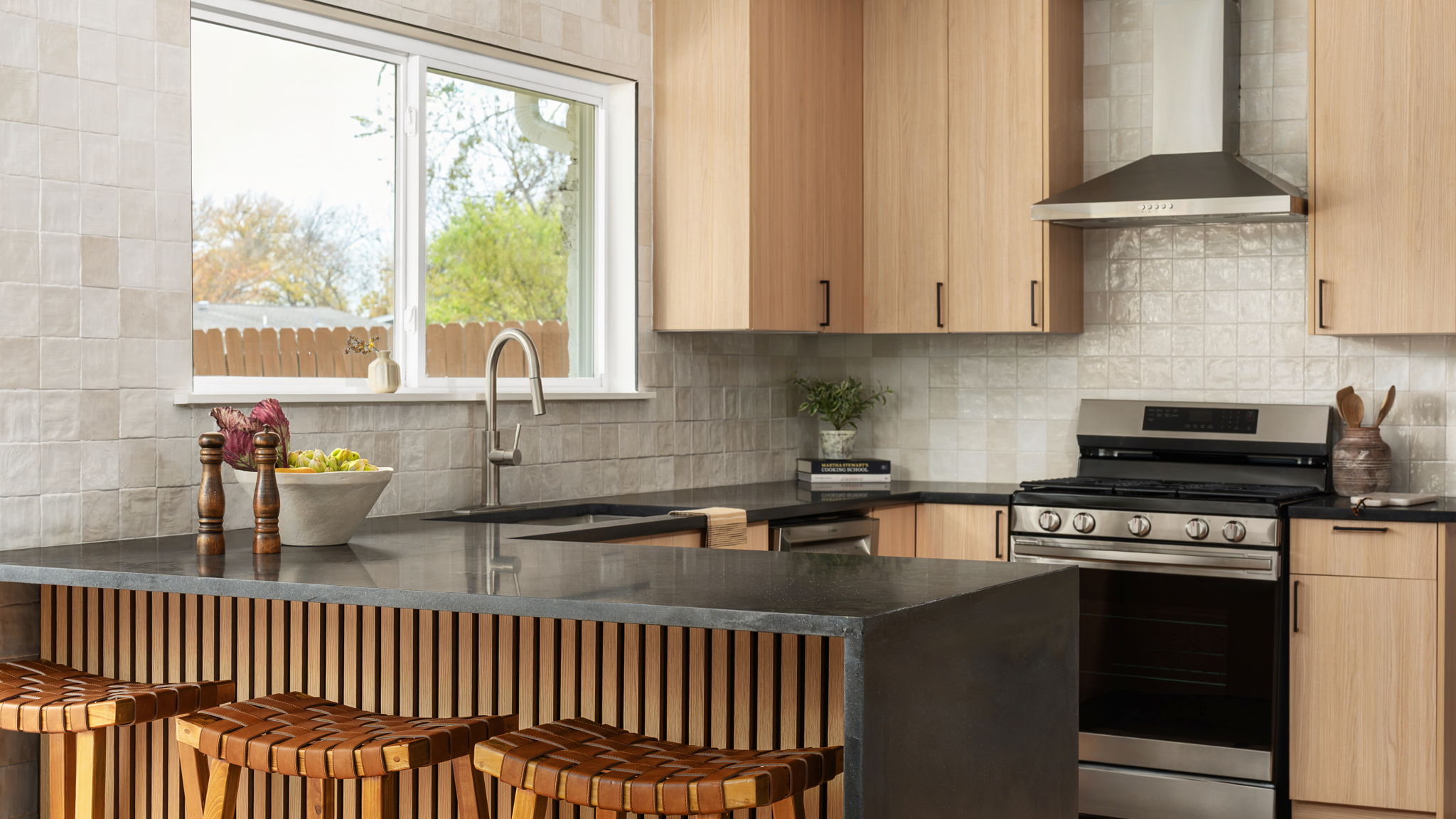 3101 Val Drive Austin, TX 78723 - Photo 2 of 40 a kitchen with a stove a sink and a window