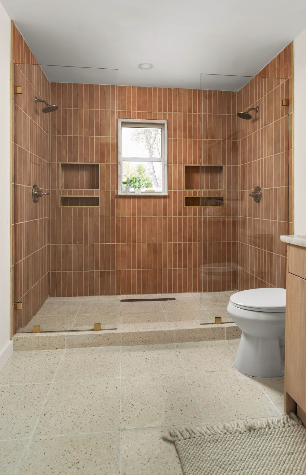 3101 Val Drive Austin, TX 78723 - Photo 30 of 40 a bathroom with a toilet and shower