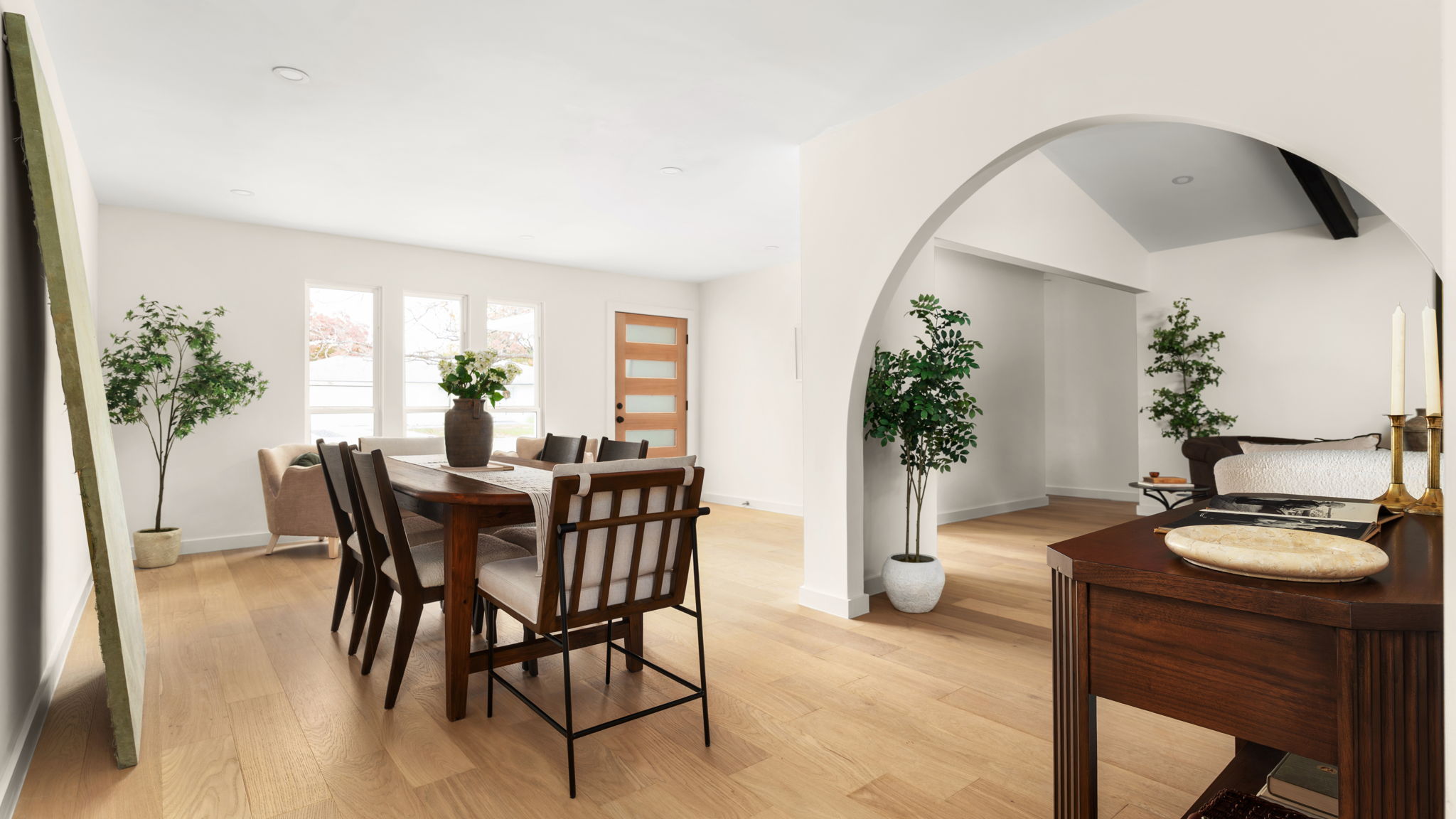 3101 Val Drive Austin, TX 78723 - Photo 6 of 40 a view of a dining room with furniture and a potted plant