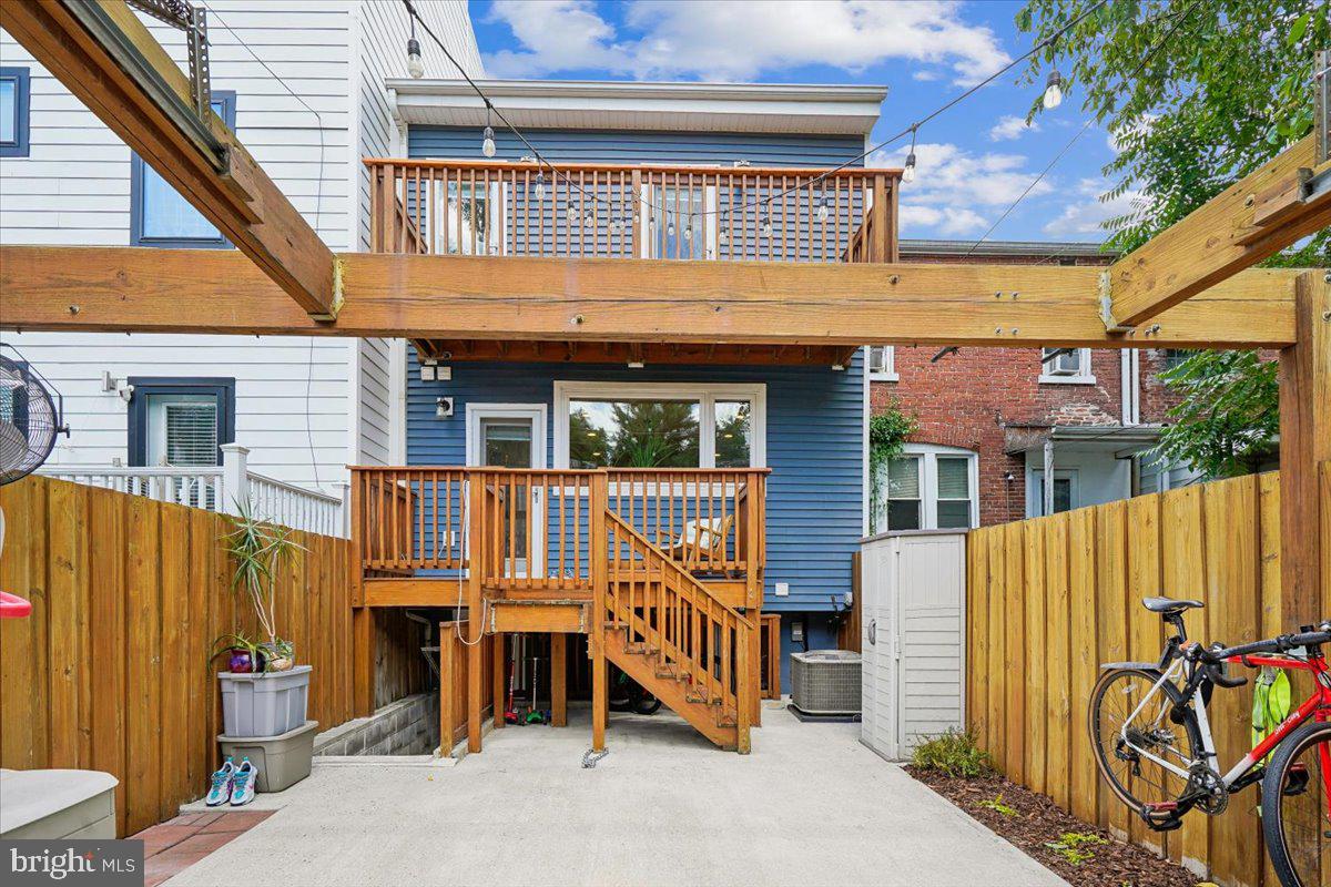 1203 Staples Street Northeast Washington, DC 20002 - Photo 42 of 51 Charming backyard retreat with deck.