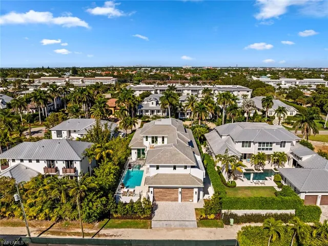 an aerial view of a city