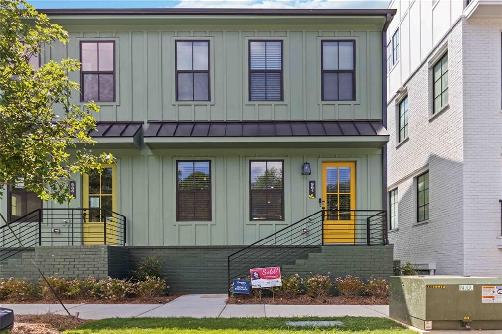 a front view of a house