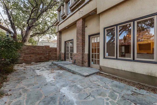 a view of backyard with tree