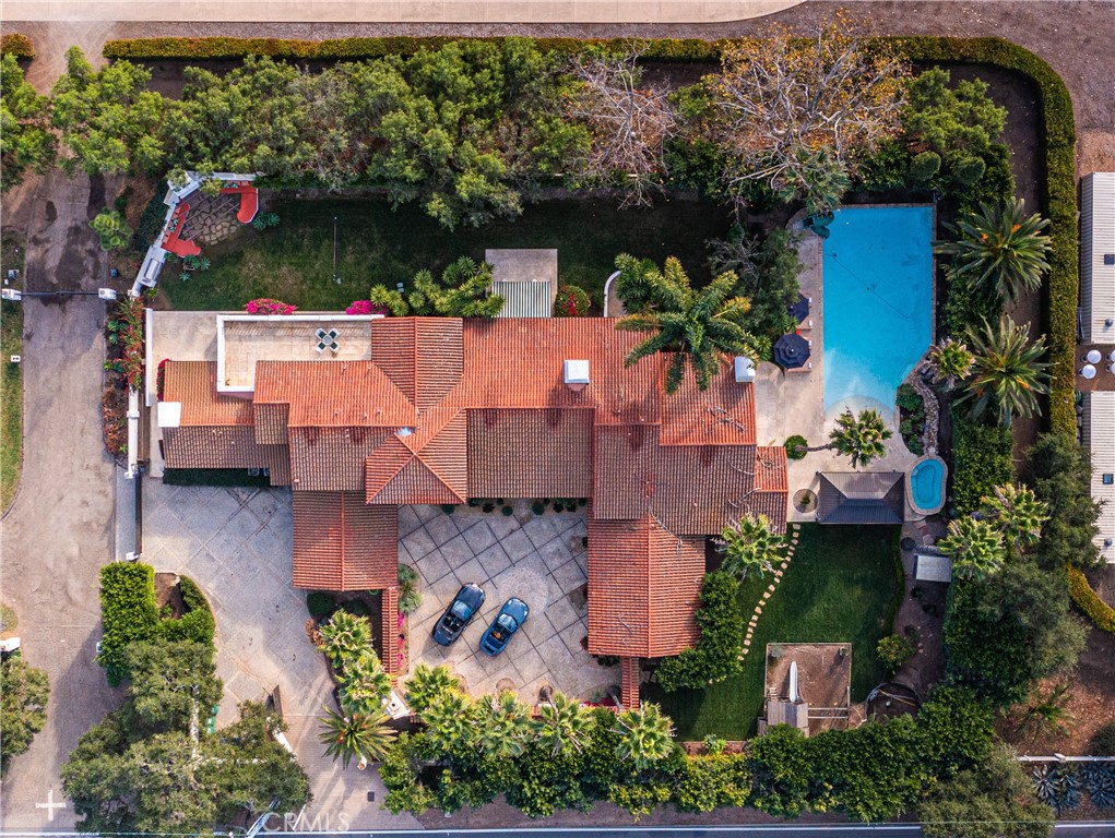 2347 East Valley Road Montecito, CA 93108 - Photo 3 of 43 an aerial view of a house with a yard basket ball court and outdoor seating