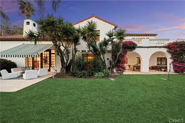 a view of a house with a garden