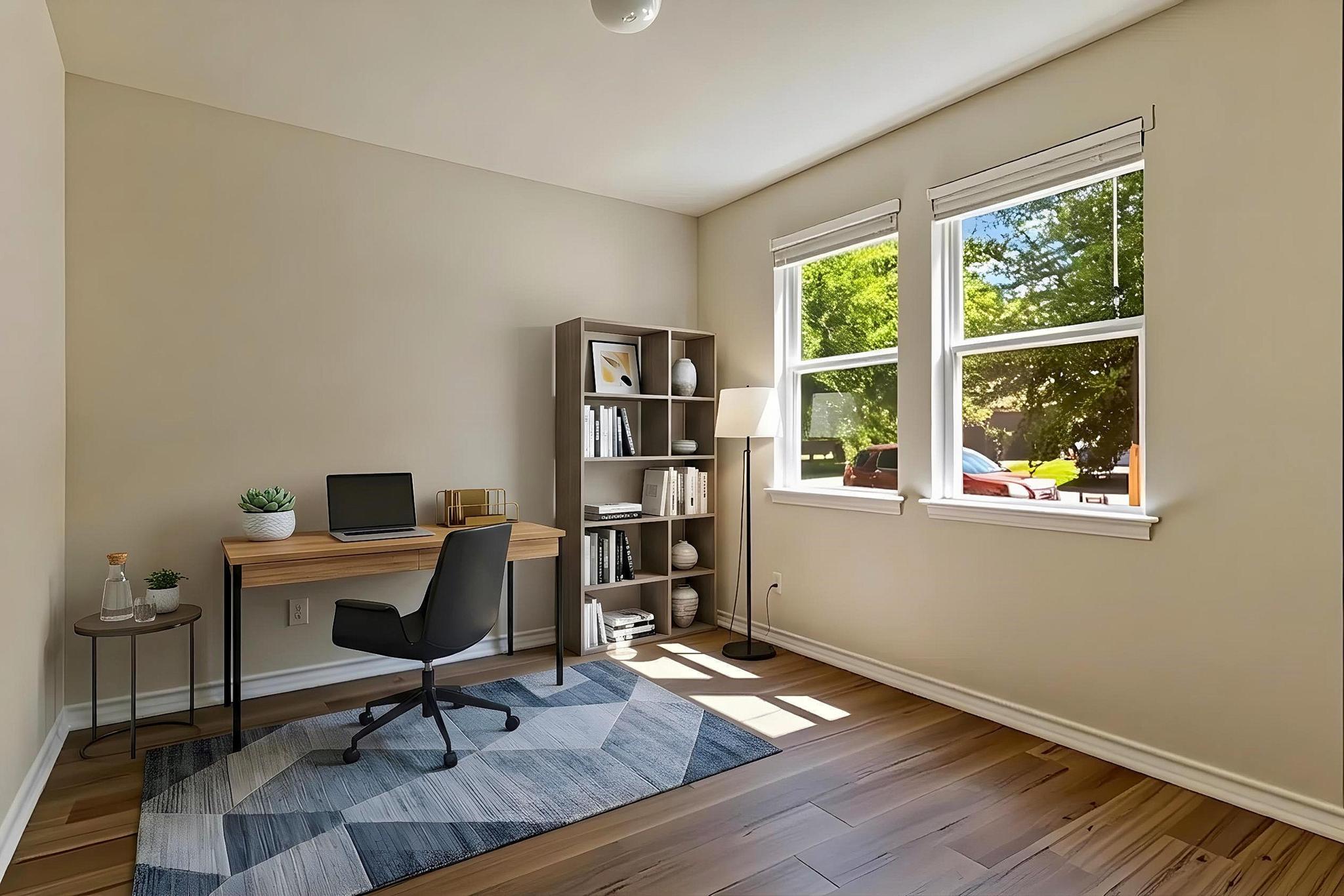 1341 Eagle Ray Street Leander, TX 78641 - Photo 12 of 37 Sun-filled room with wood flooring offers an ideal space for a home office or study.