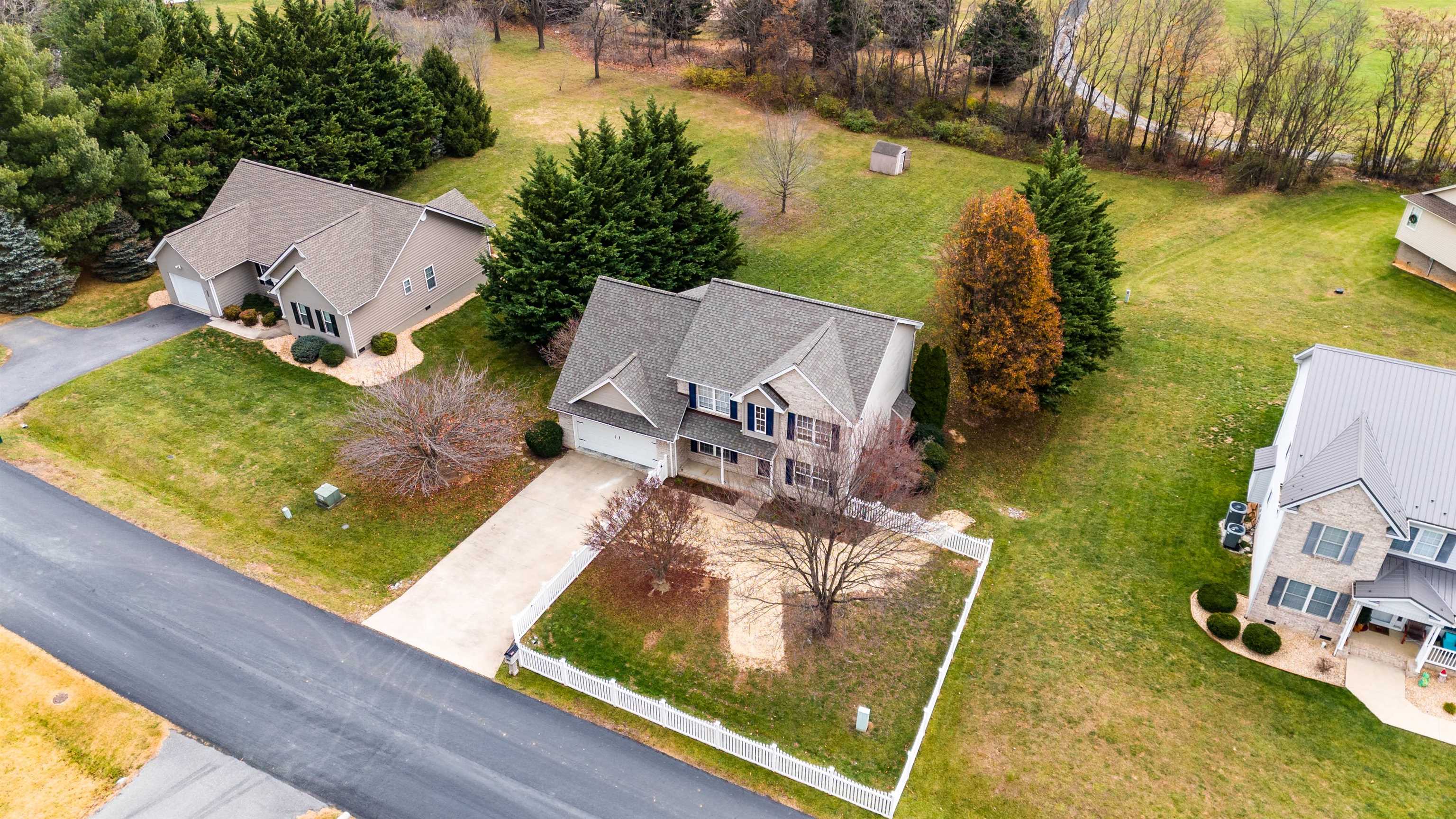 80 Sir Robin Road Waynesboro, VA 22980 - Photo 54 of 75 an aerial view of a house with swimming pool and ocean view