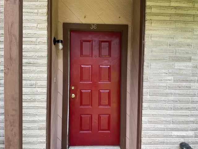 a view of front door