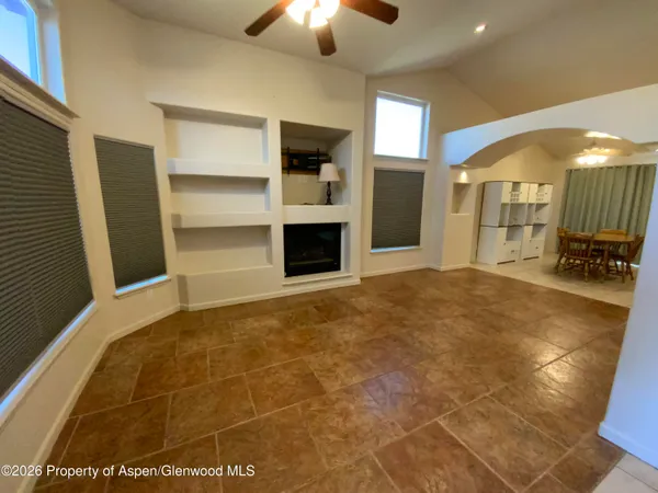 a view of a livingroom with a fireplace