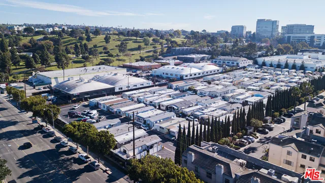 an aerial view of a city