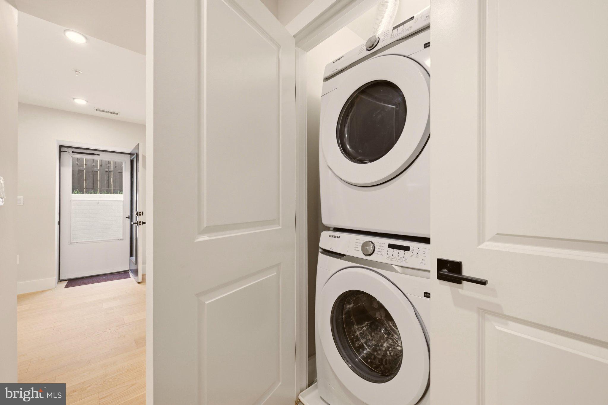 724 Rock Creek Church Road Northwest, Unit B Washington, DC 20010 - Photo 10 of 18 Efficient laundry nook in modern design.