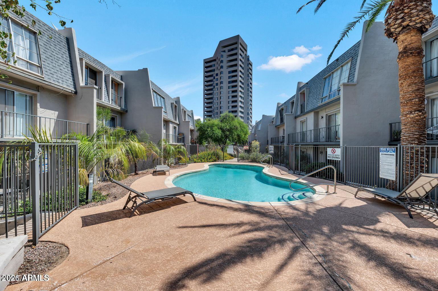 1016 East Osborn Road, Unit F Phoenix, AZ 85014 - Photo 11 of 14 Pool Area