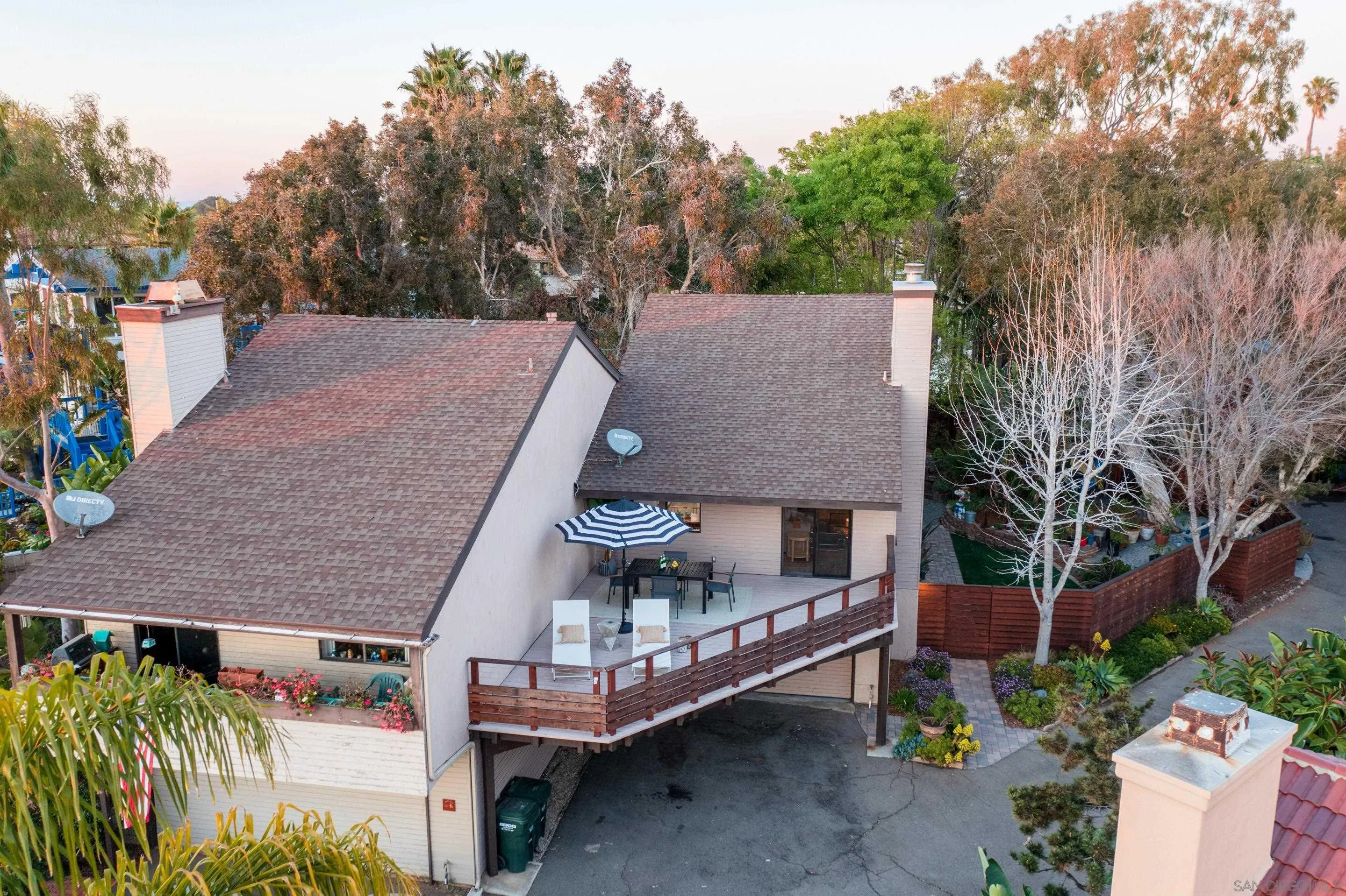 1557 Summit Avenue Cardiff, CA 92007 - Photo 25 of 28 a aerial view of a house with a yard and sitting area