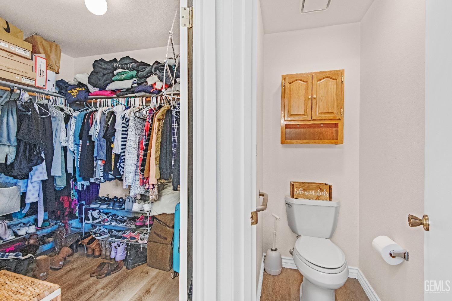 Undisclosed Address Bakersfield, CA 93312 - Photo 24 of 43 a view of walk in closet and a utility room