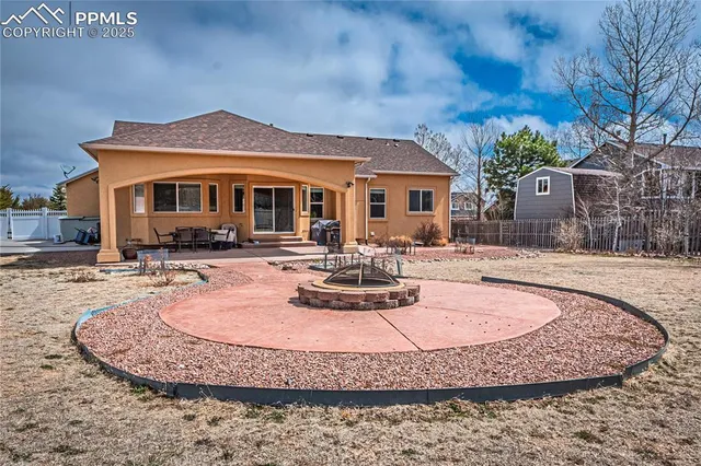 a backyard of a house