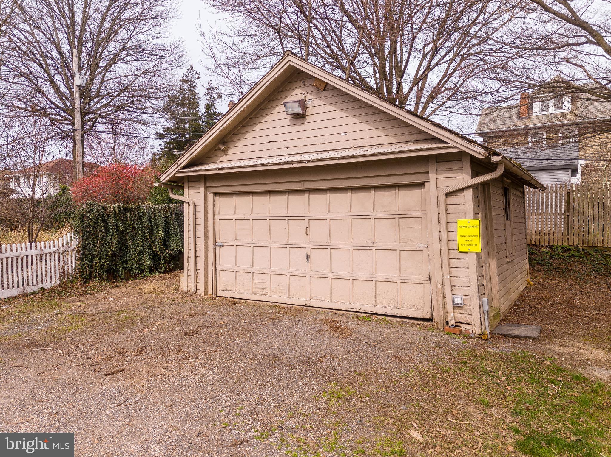 112 East Township Line Road Havertown, PA 19083 - Photo 27 of 40 a view of garage and wooden house