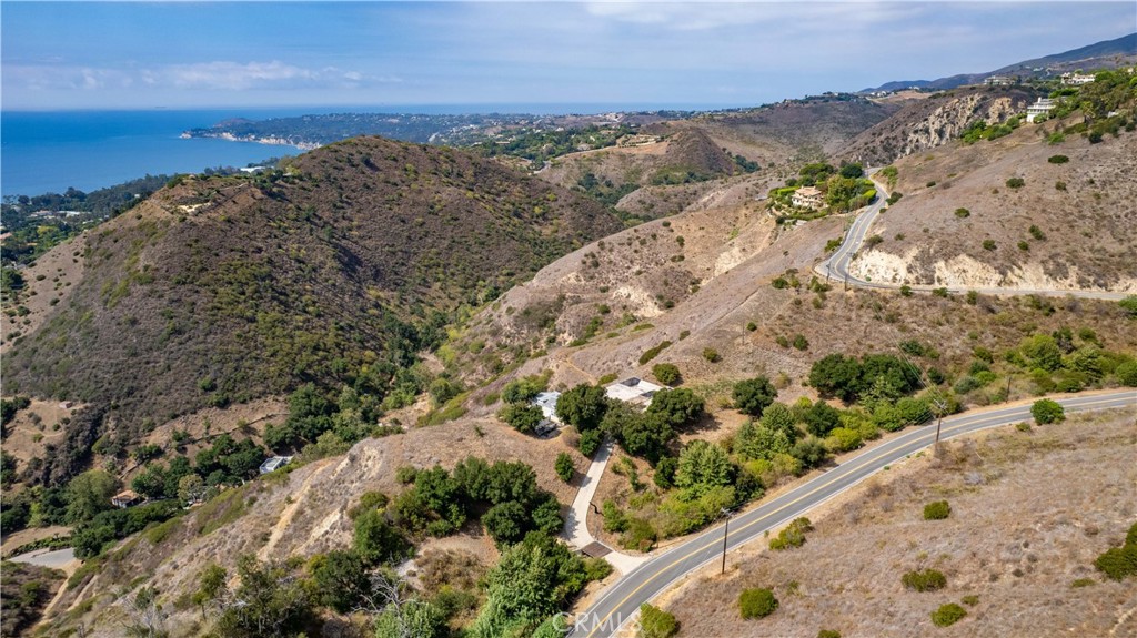 5767 Latigo Canyon Road Malibu, CA 90265 - Photo 18 of 54 Aerial view of the site looking northwest