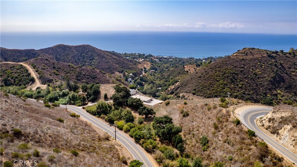 5767 Latigo Canyon Road Malibu, CA 90265 - Photo 27 of 54 Aerial shot of the site looking west.