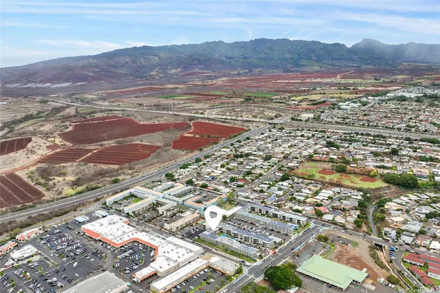 a view of city and mountain