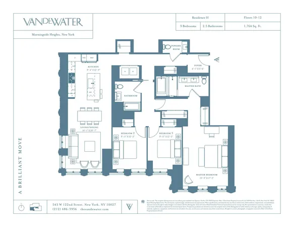 $2,650,000 | 543 West 122nd Street, Unit 10H | Morningside Heights