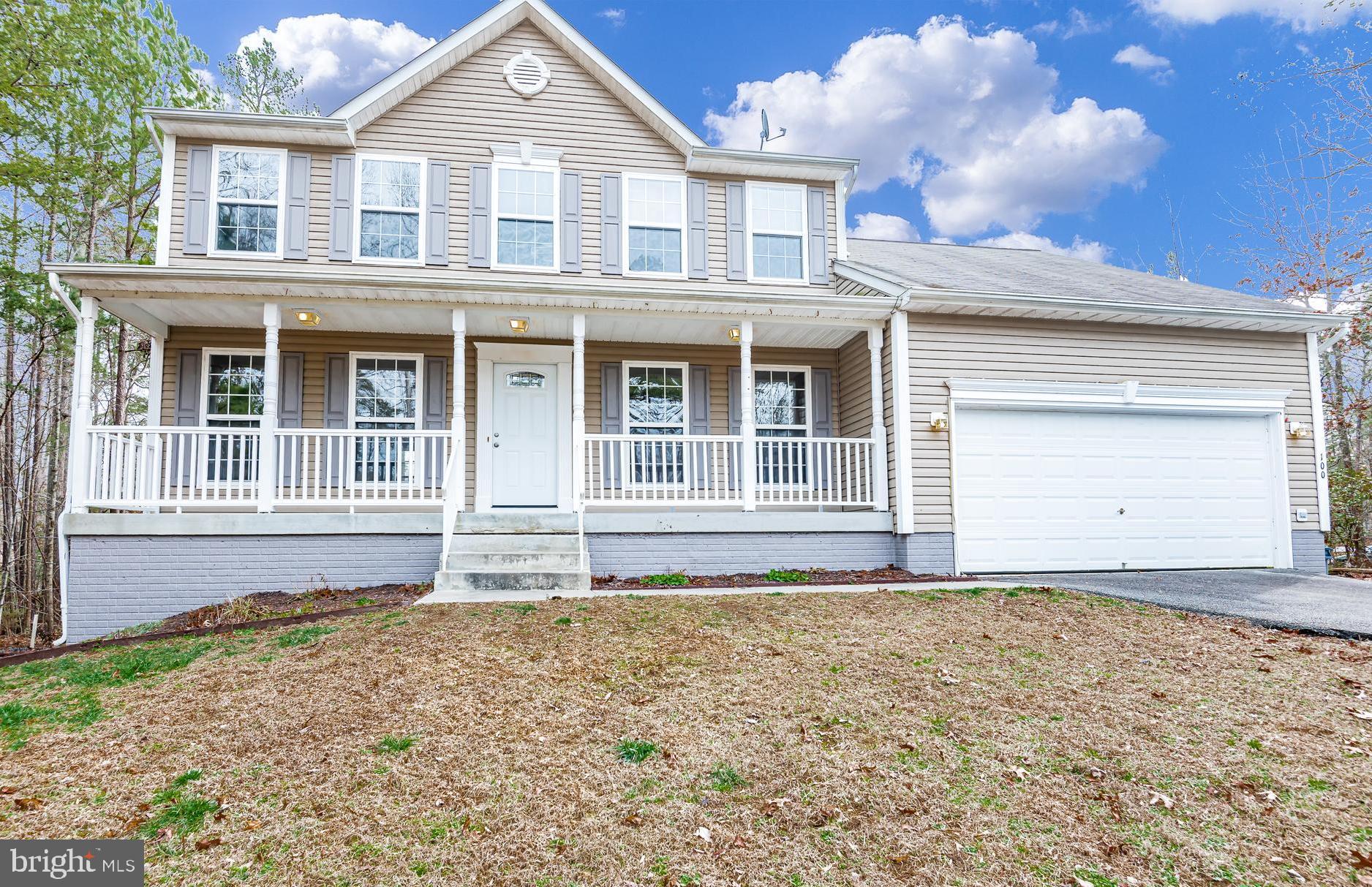100 Surrey Drive Ruther Glen, VA 22546 - Photo 2 of 54 Large Corner Lot. 2 Car Garage and Paved Driveway.