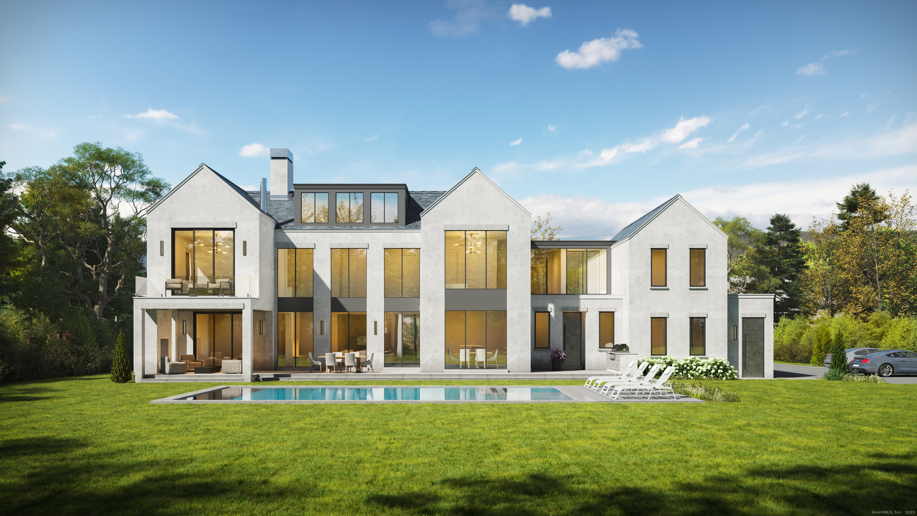 14 Burr School Road Westport, CT 06880 - Photo 2 of 16 a front view of a house with a yard