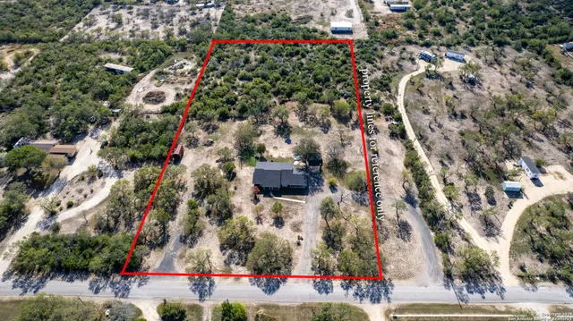 an aerial view of waterside residential houses