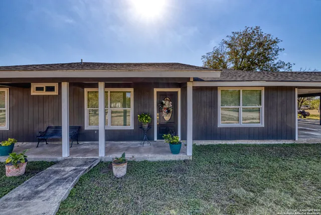 a front view of a house with porch