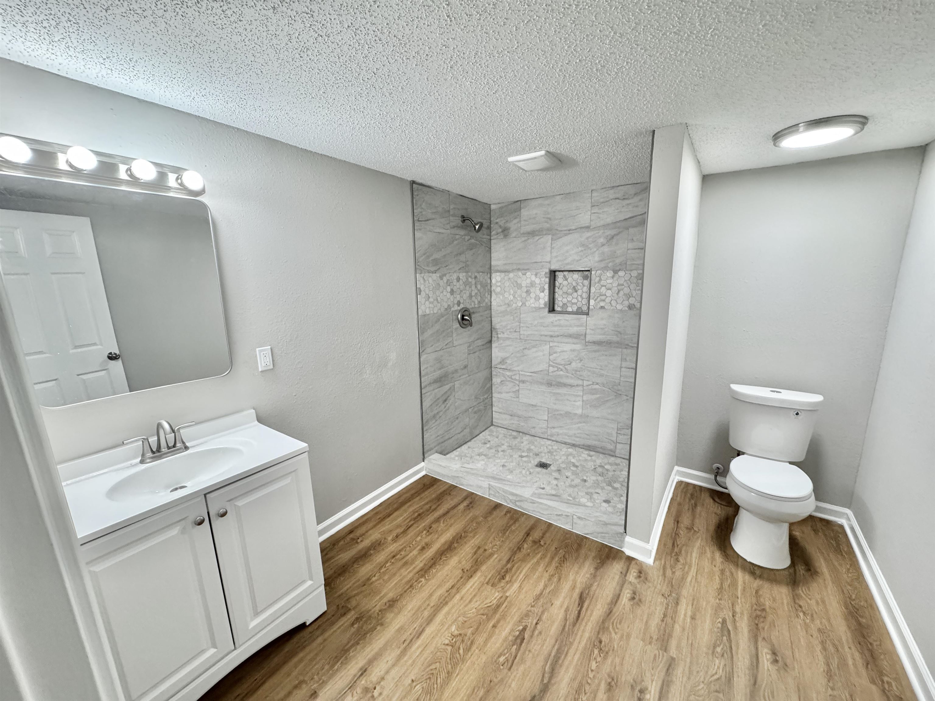 7881 Sherman Road Millington, TN 38053 - Photo 11 of 30 a bathroom with a sink a toilet and shower