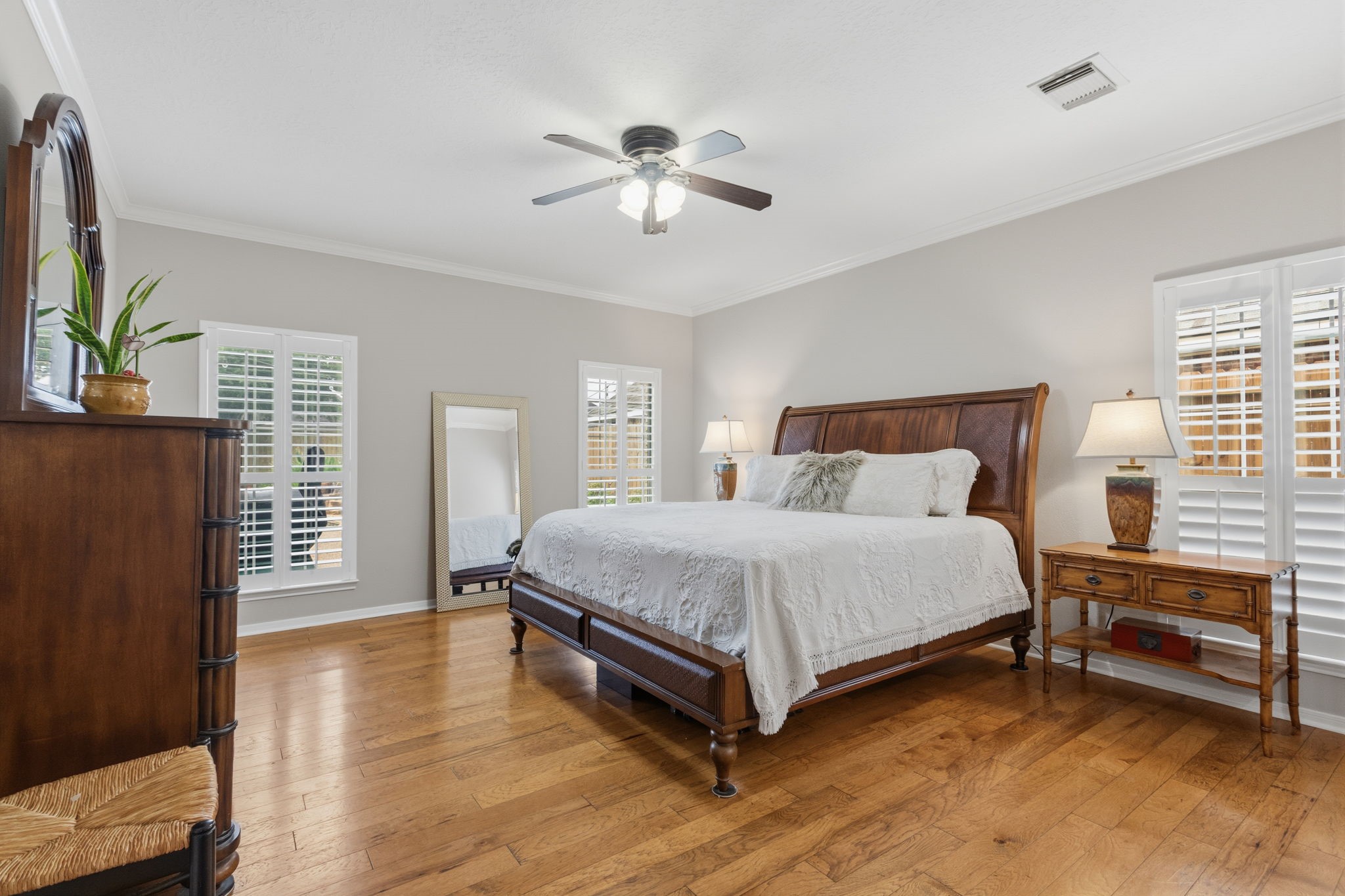 8419 Marchelle Lane Spring, TX 77379 - Photo 10 of 42 a bedroom with a bed and a flat screen tv