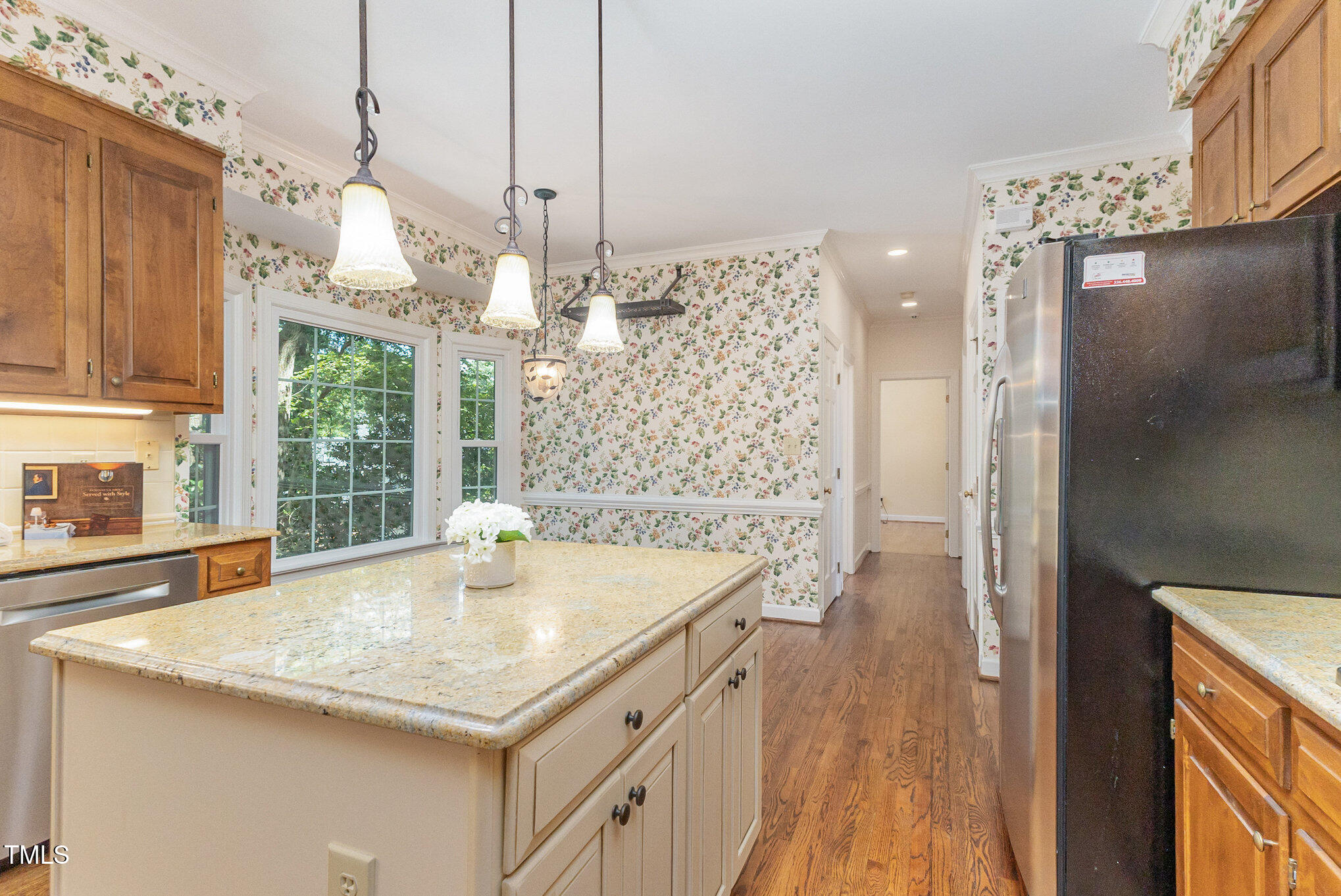 6909 Brook Ridge Court Raleigh, NC 27615 - Photo 11 of 60 kitchen facing bedroom on lower