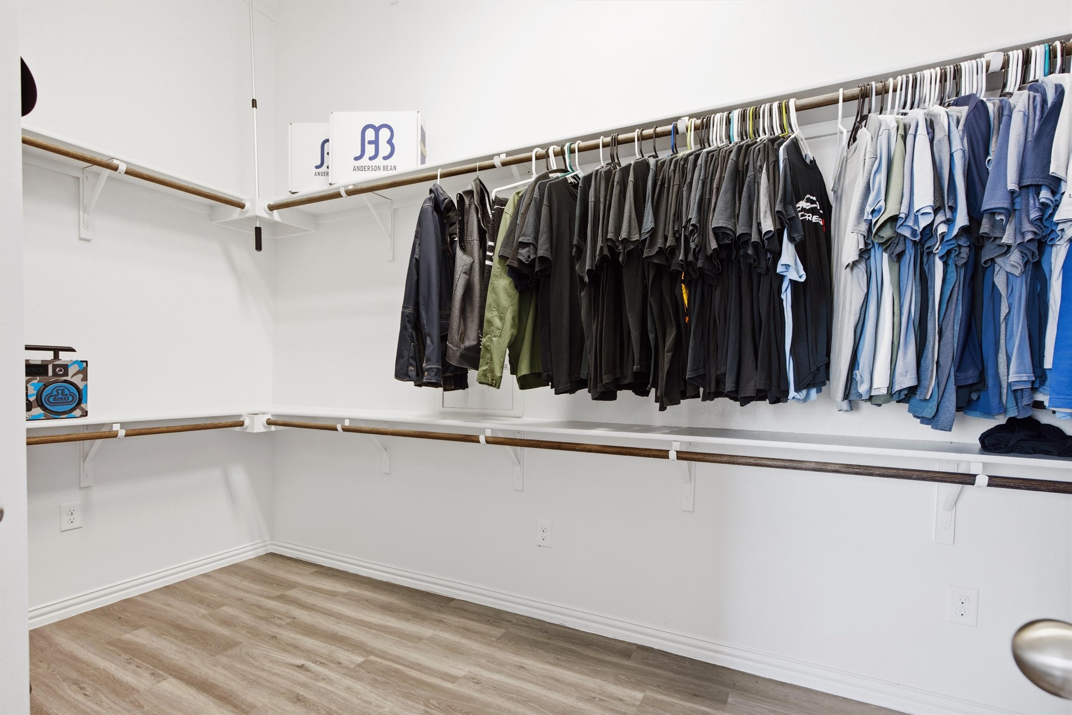 192 Raptor Beak Way Cedar Creek, TX 78612 - Photo 21 of 38 Spacious closet featuring wood-finish flooring and white baseboards