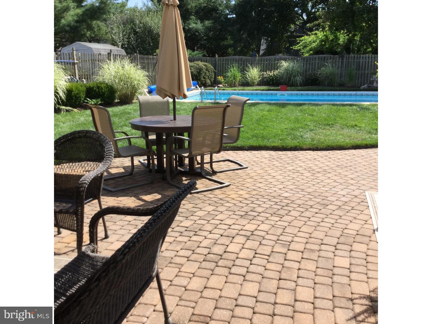 37 Manchester Road Eastampton, NJ 08060 - Photo 7 of 25 a view of swimming pool with seating area and trees in the background