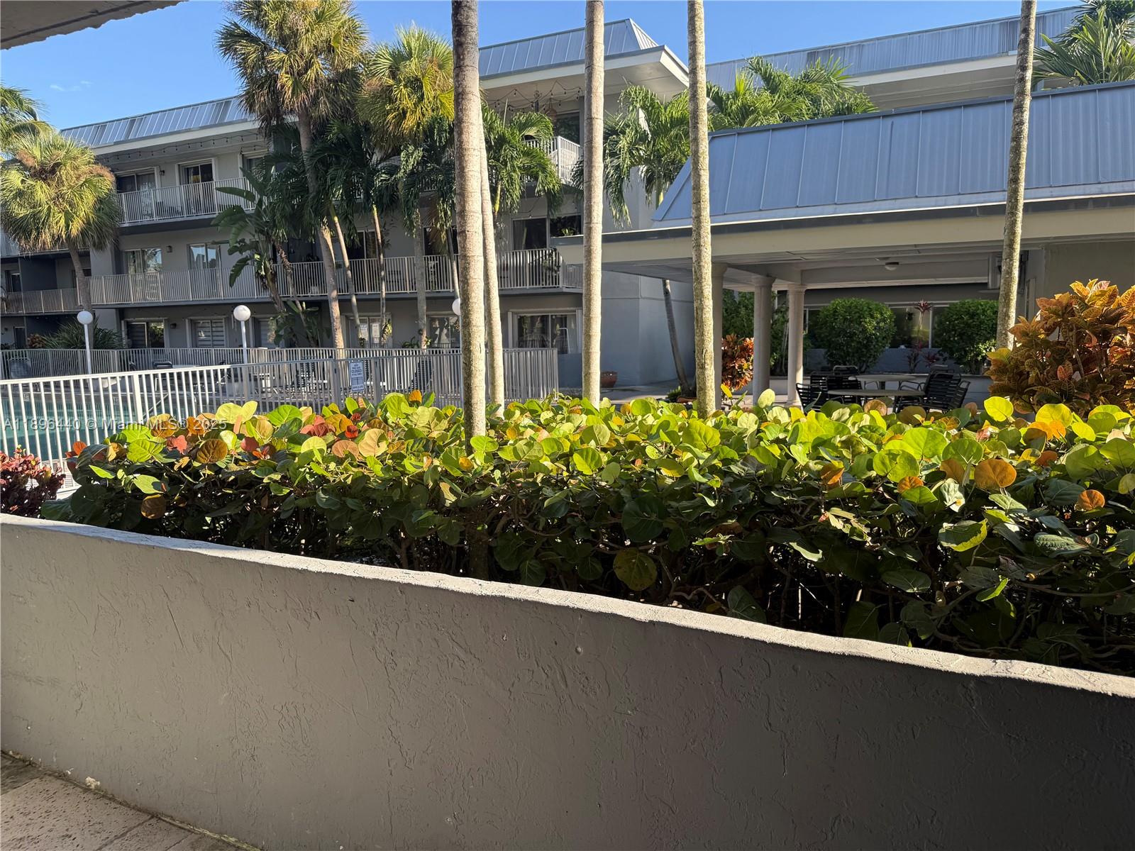 7403 Southwest 82nd Street, Unit 109N Miami, FL 33143 - Photo 14 of 16 a view of a garden with plants and a flower chair
