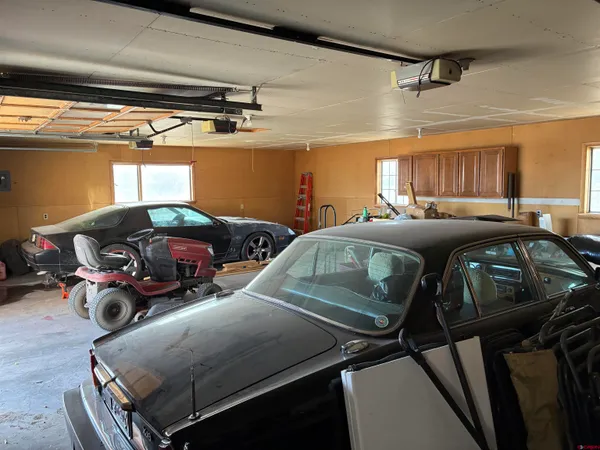 a car parked in a room