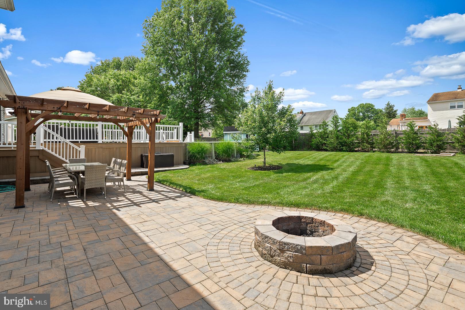 8 Valley Road Hamilton, NJ 08690 - Photo 25 of 31 a view of a backyard with sitting area and garden