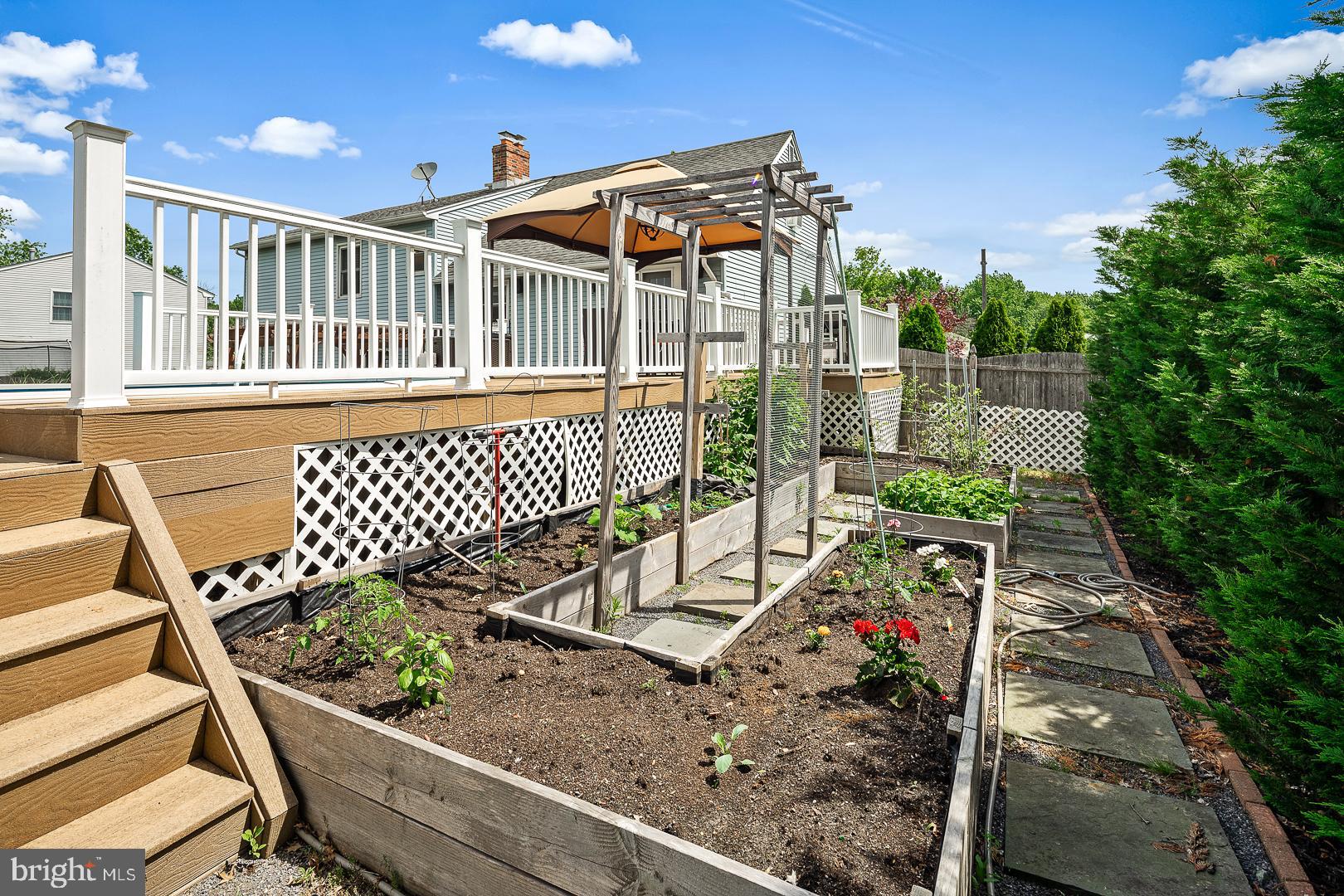 8 Valley Road Hamilton, NJ 08690 - Photo 30 of 31 a view of a deck with a wooden fence