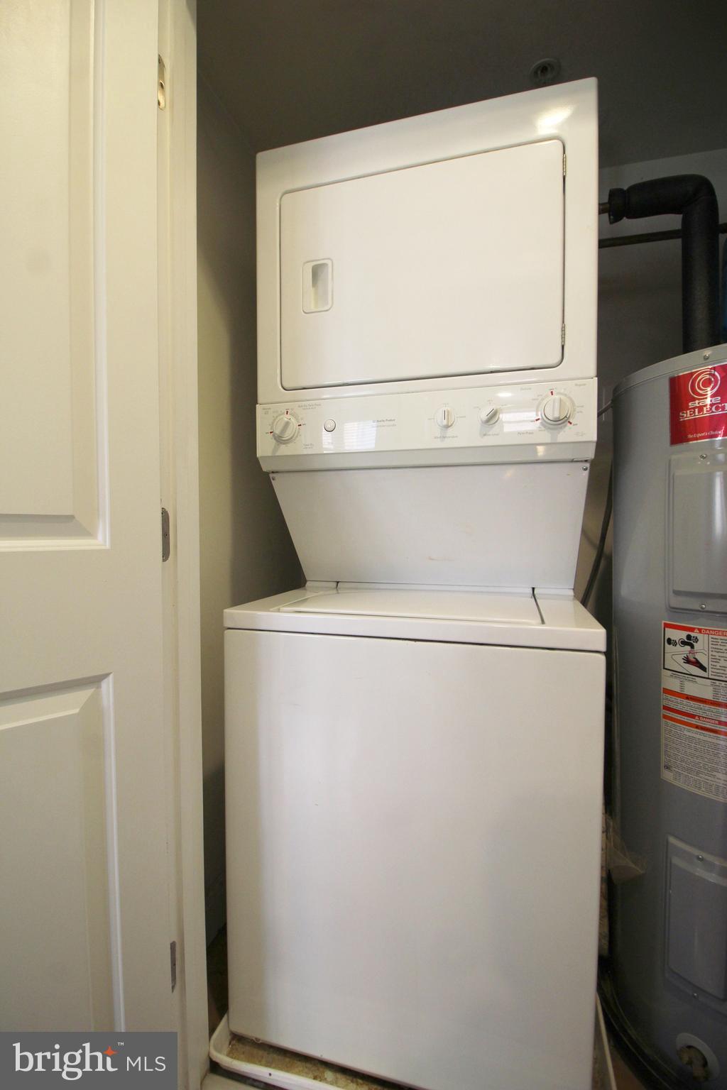 1354 Euclid Street Northwest, Unit 303B Washington, DC 20009 - Photo 16 of 16 a close up view of washer and dryer