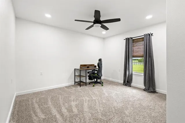 a view of workspace with a window