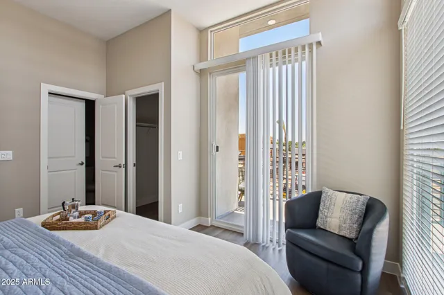 a close view of closet