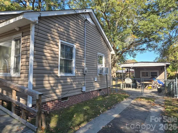 a view of a house with a patio