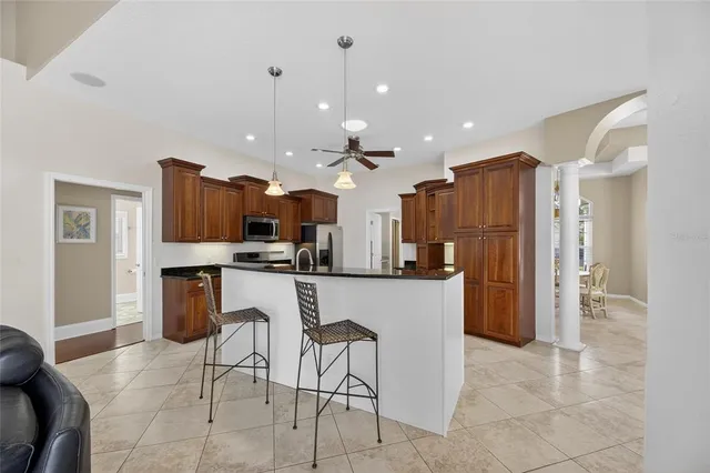 a view of a house with swimming pool