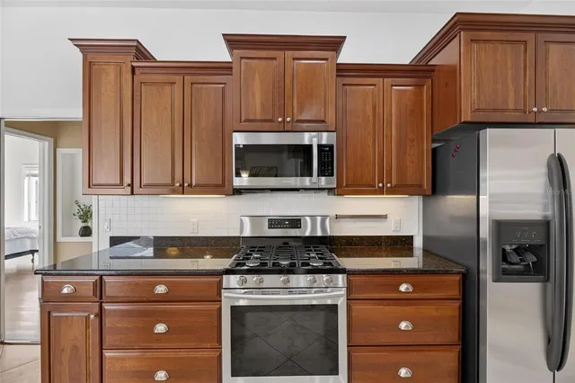 a house view with a garden space